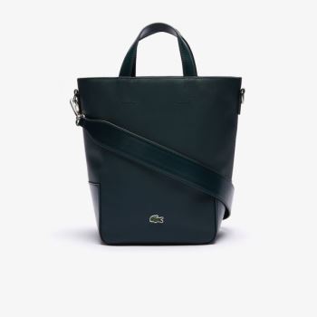 Lacoste Piqué Resort Piqué Canvas Tote Bag Dámské - Taška Tmavě Zelene | CZ-B4Jlz3